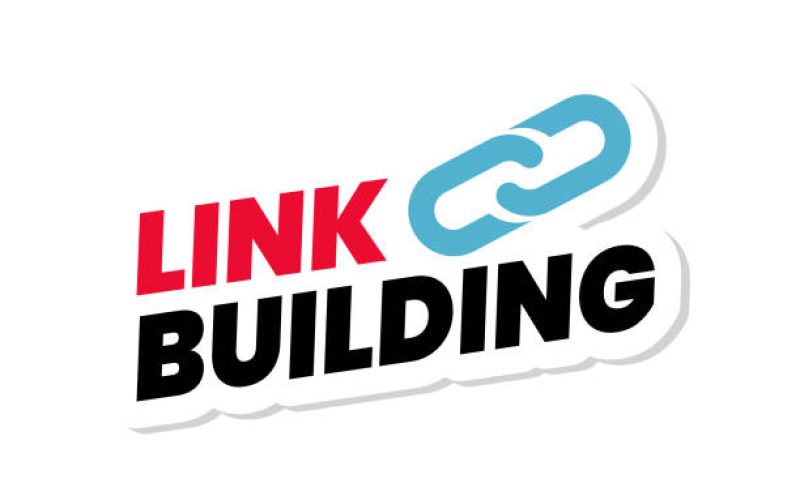 Link Building. Link Building Sign Symbol, Sticker, Banner, Vector illustration
